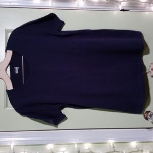 Women's Basic Editions navy blue u-neck Medium